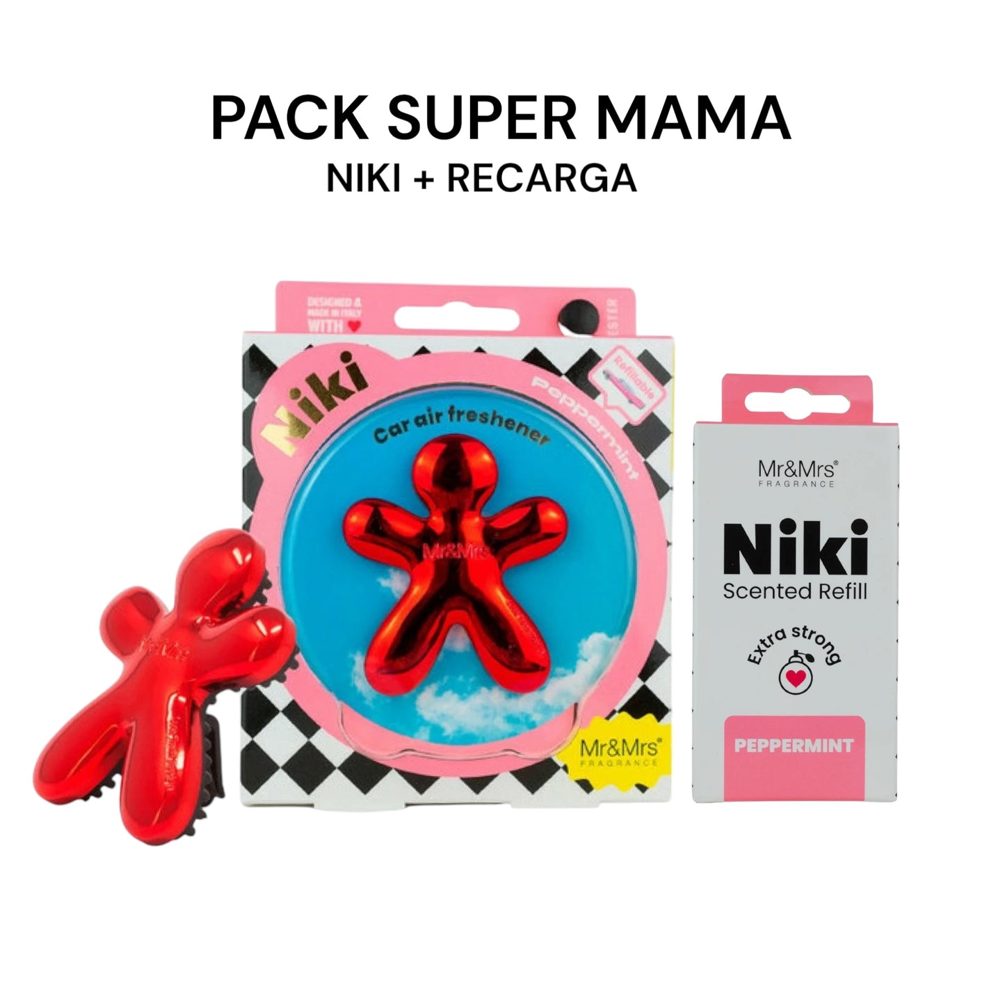 PACK SUPER MAMA - NIKI + RECARGA PEPPERMINT